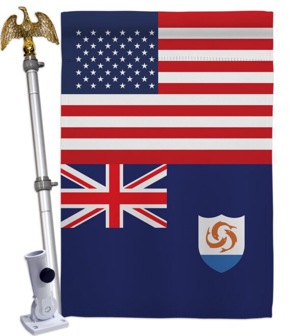 Anguilla US Friendship - Nationality Flags of the World Vertical Impressions Decorative Flags HG140277 Made In USA - Image 10