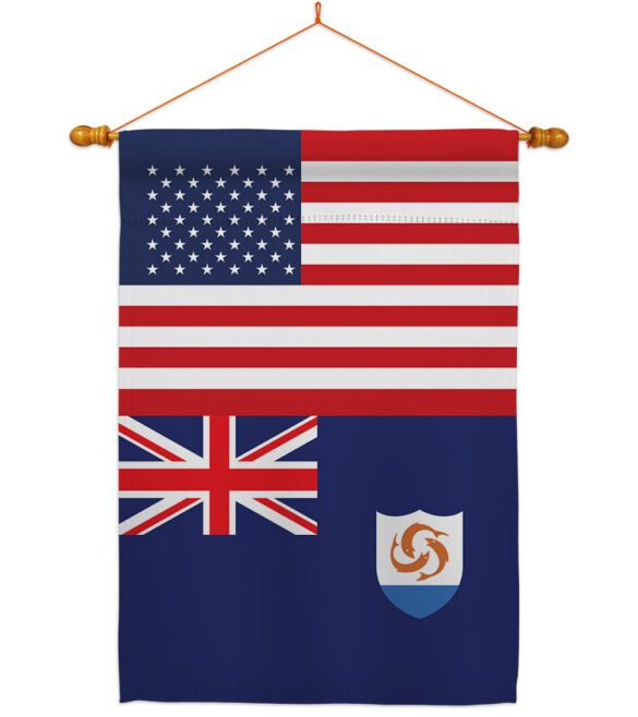 Anguilla US Friendship - Nationality Flags of the World Vertical Impressions Decorative Flags HG140277 Made In USA - Image 11