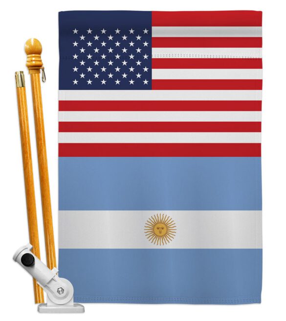 Argentina US Friendship - Nationality Flags of the World Vertical Impressions Decorative Flags HG140280 Made In USA - Image 6