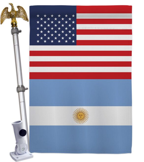 Argentina US Friendship - Nationality Flags of the World Vertical Impressions Decorative Flags HG140280 Made In USA - Image 10