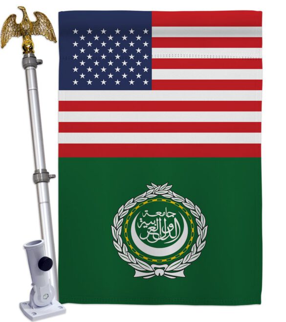 Arab League US Friendship - Nationality Flags of the World Vertical Impressions Decorative Flags HG140281 Made In USA - Image 10