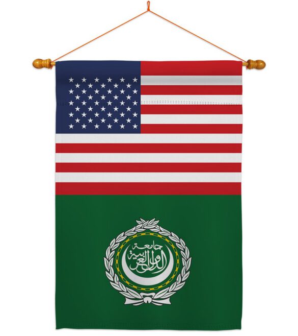 Arab League US Friendship - Nationality Flags of the World Vertical Impressions Decorative Flags HG140281 Made In USA - Image 11