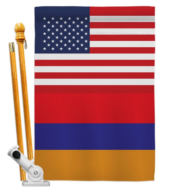 Armenia US Friendship - Nationality Flags of the World Vertical Impressions Decorative Flags HG140282 Made In USA - Image 6