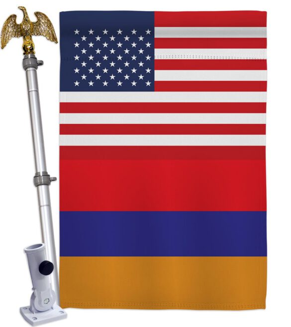 Armenia US Friendship - Nationality Flags of the World Vertical Impressions Decorative Flags HG140282 Made In USA - Image 10