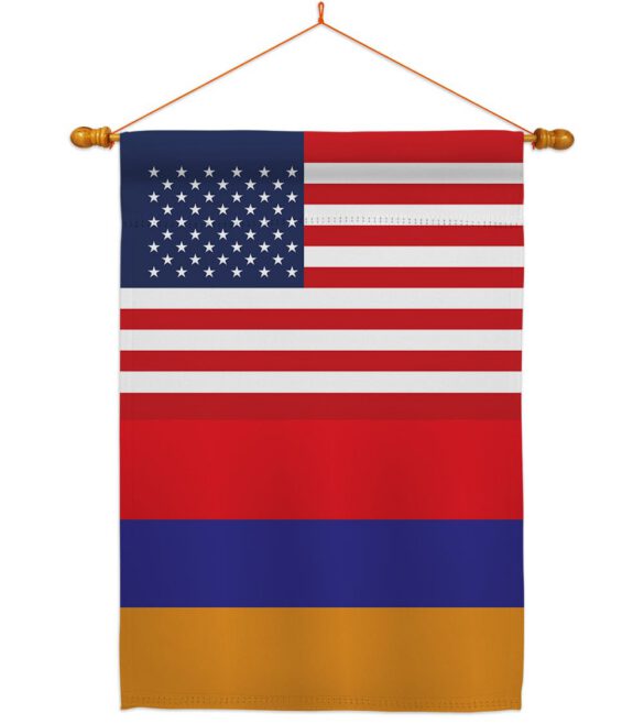 Armenia US Friendship - Nationality Flags of the World Vertical Impressions Decorative Flags HG140282 Made In USA - Image 11