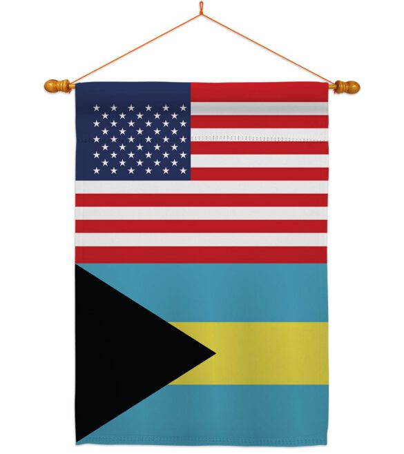 Bahamas US Friendship - Nationality Flags of the World Vertical Impressions Decorative Flags HG140289 Made In USA - Image 11