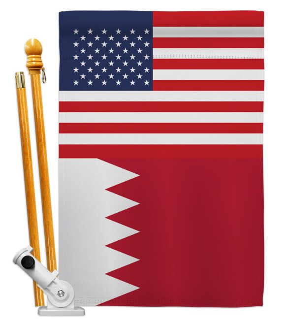 Bahrain US Friendship - Nationality Flags of the World Vertical Impressions Decorative Flags HG140290 Made In USA - Image 6