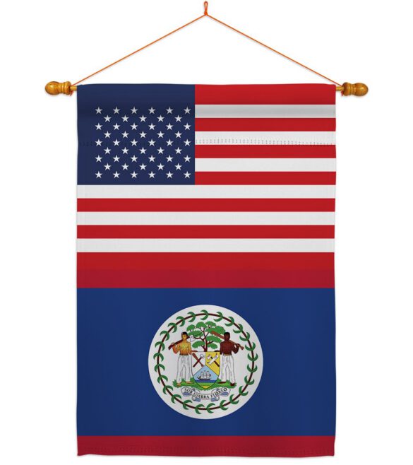 Belize US Friendship - Nationality Flags of the World Vertical Impressions Decorative Flags HG140297 Made In USA - Image 10