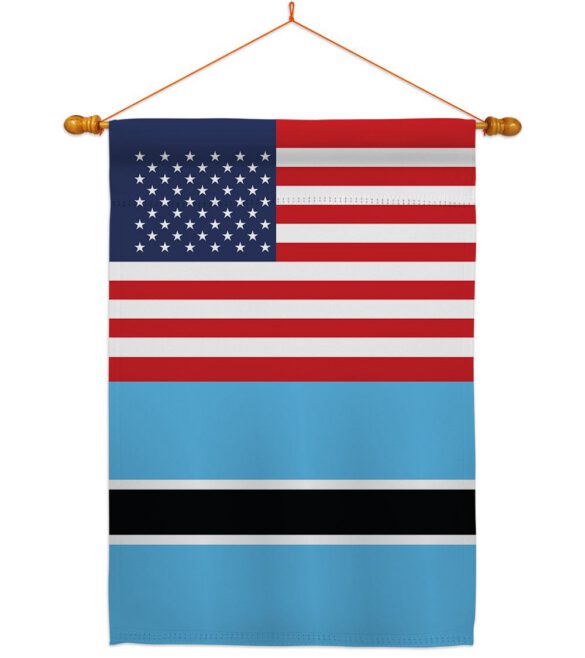 Botswana US Friendship - Nationality Flags of the World Vertical Impressions Decorative Flags HG140311 Made In USA - Image 10