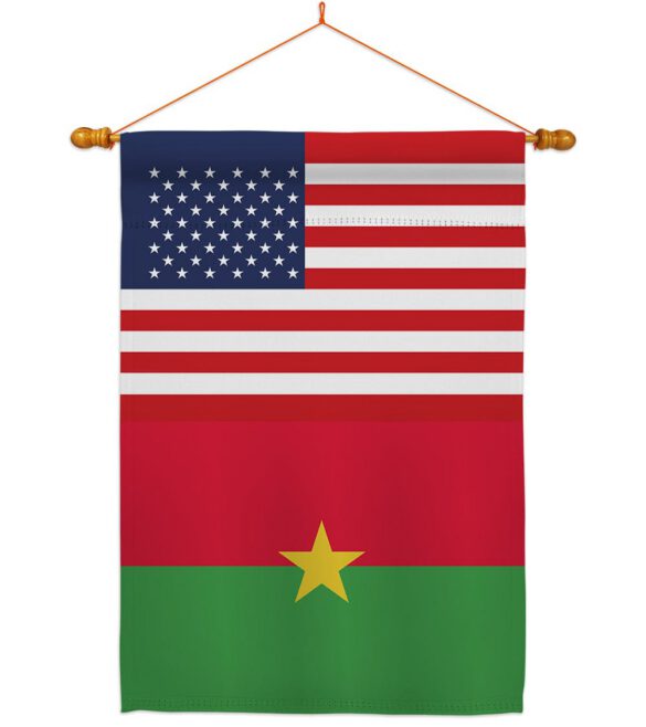 Burkina Faso US Friendship - Nationality Flags of the World Vertical Impressions Decorative Flags HG140324 Made In USA - Image 10
