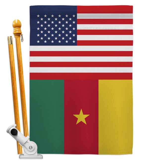 Cameroon US Friendship - Nationality Flags of the World Vertical Impressions Decorative Flags HG140328 Made In USA - Image 5