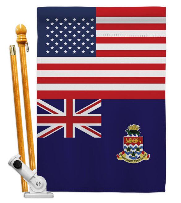 Cayman Islands US Friendship - Nationality Flags of the World Vertical Impressions Decorative Flags HG140331 Made In USA - Image 5