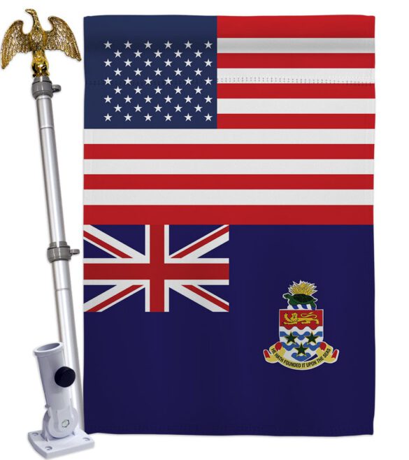 Cayman Islands US Friendship - Nationality Flags of the World Vertical Impressions Decorative Flags HG140331 Made In USA - Image 9