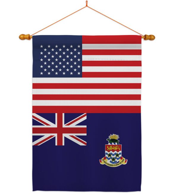 Cayman Islands US Friendship - Nationality Flags of the World Vertical Impressions Decorative Flags HG140331 Made In USA - Image 10