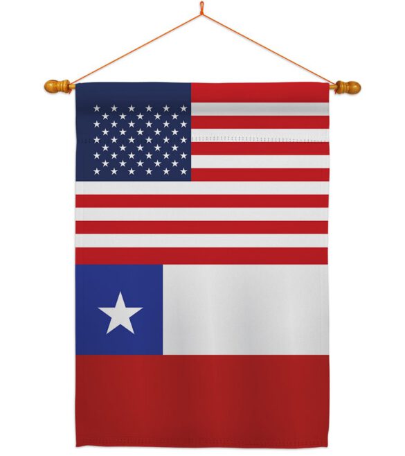 Chile US Friendship - Nationality Flags of the World Vertical Impressions Decorative Flags HG140335 Made In USA - Image 10