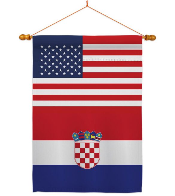 Croatia US Friendship - Nationality Flags of the World Vertical Impressions Decorative Flags HG140349 Made In USA - Image 10