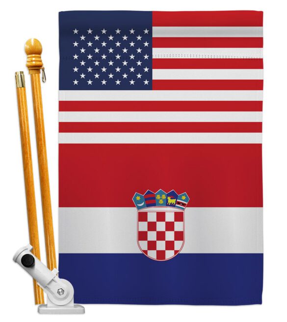 Croatia US Friendship - Nationality Flags of the World Vertical Impressions Decorative Flags HG140349 Made In USA - Image 5