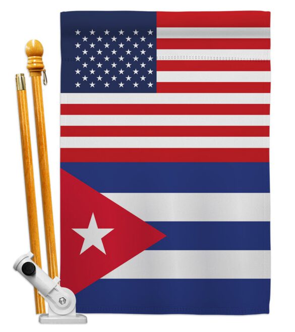 Cuba US Friendship - Nationality Flags of the World Vertical Impressions Decorative Flags HG140350 Made In USA - Image 5