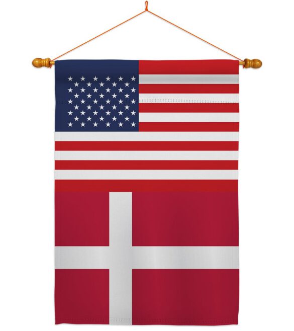 Denmark US Friendship - Nationality Flags of the World Vertical Impressions Decorative Flags HG140358 Made In USA - Image 10