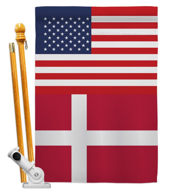 Denmark US Friendship - Nationality Flags of the World Vertical Impressions Decorative Flags HG140358 Made In USA - Image 5