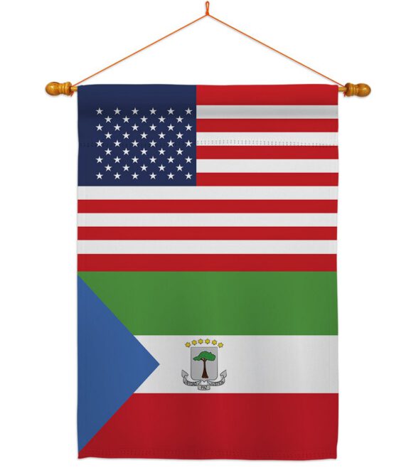 Equatorial Guinea US Friendship - Nationality Flags of the World Vertical Impressions Decorative Flags HG140369 Made In USA - Image 10