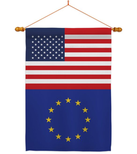 European US Friendship - Nationality Flags of the World Vertical Impressions Decorative Flags HG140373 Made In USA - Image 10
