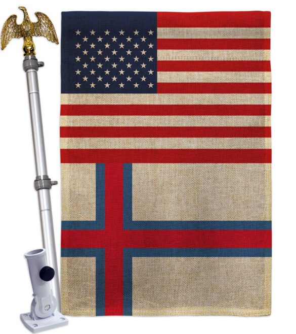 Faroe Islands US Friendship - Nationality Flags of the World Vertical Impressions Decorative Flags HG140376 Made In USA - Image 21