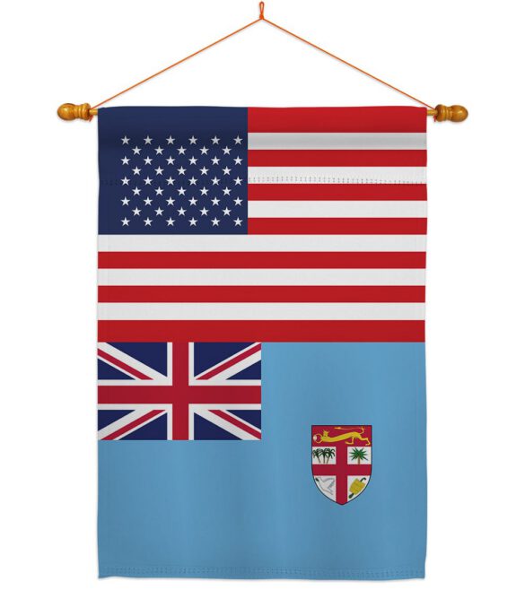 FIJI US Friendship - Nationality Flags of the World Vertical Impressions Decorative Flags HG140377 Made In USA - Image 10