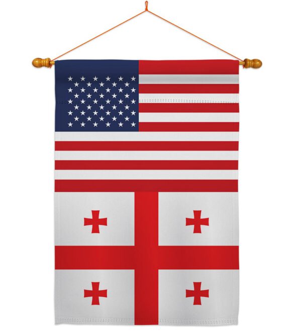 Georgia Republic US Friendship - Nationality Flags of the World Vertical Impressions Decorative Flags HG140382 Made In USA - Image 10