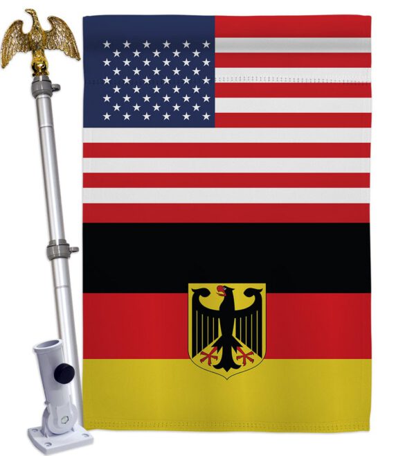 Germany w/Eagle US Friendship - Nationality Flags of the World Vertical Impressions Decorative Flags HG140383 Made In USA - Image 9