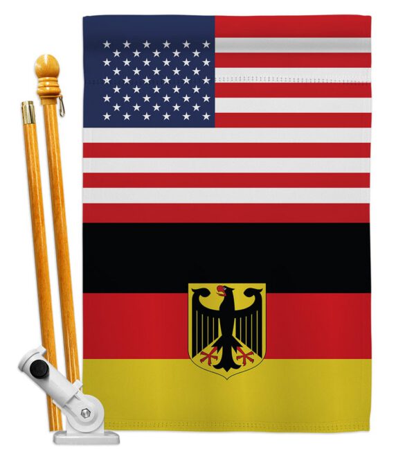Germany w/Eagle US Friendship - Nationality Flags of the World Vertical Impressions Decorative Flags HG140383 Made In USA - Image 5