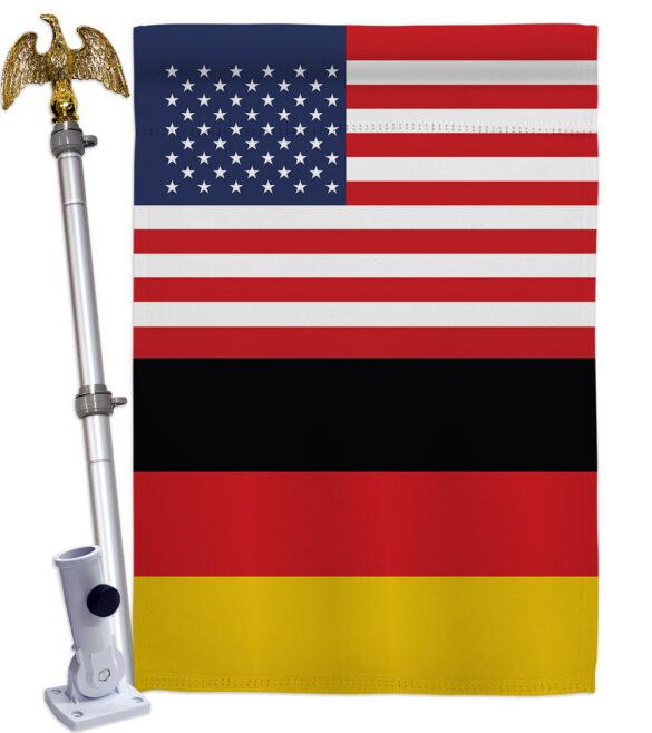 Germany US Friendship - Nationality Flags of the World Vertical Impressions Decorative Flags HG140384 Made In USA - Image 9