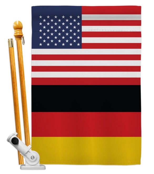 Germany US Friendship - Nationality Flags of the World Vertical Impressions Decorative Flags HG140384 Made In USA - Image 5