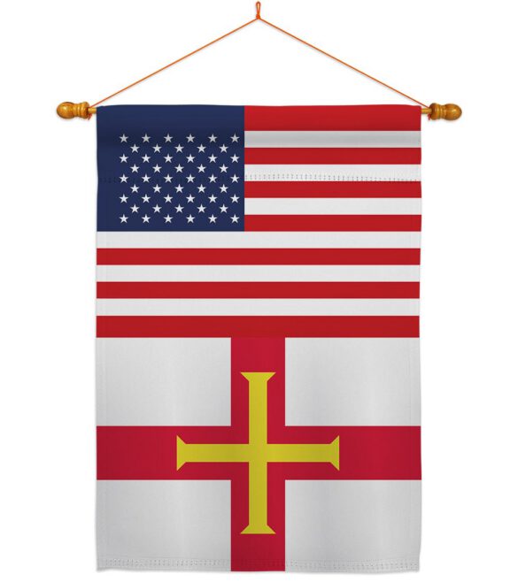 Guernsey US Friendship - Nationality Flags of the World Vertical Impressions Decorative Flags HG140392 Made In USA - Image 10