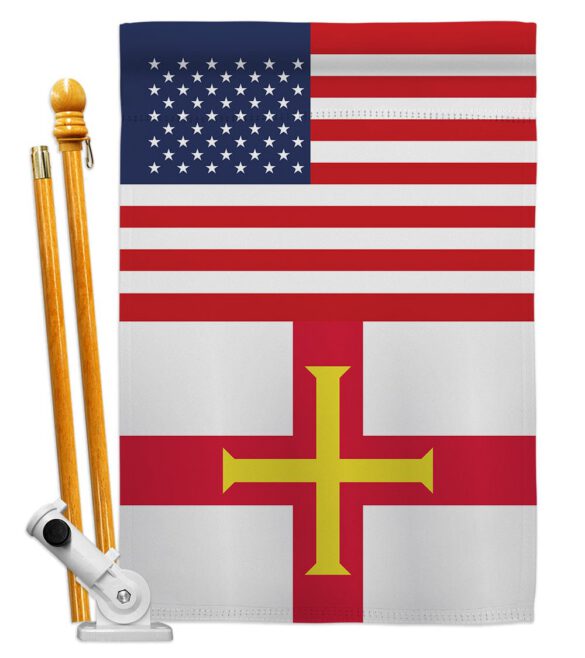Guernsey US Friendship - Nationality Flags of the World Vertical Impressions Decorative Flags HG140392 Made In USA - Image 5