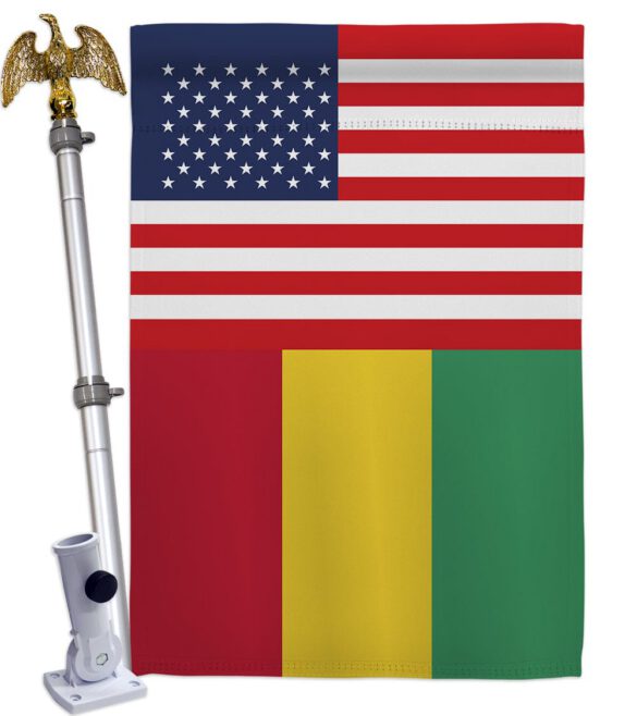 Guinea US Friendship - Nationality Flags of the World Vertical Impressions Decorative Flags HG140393 Made In USA - Image 9