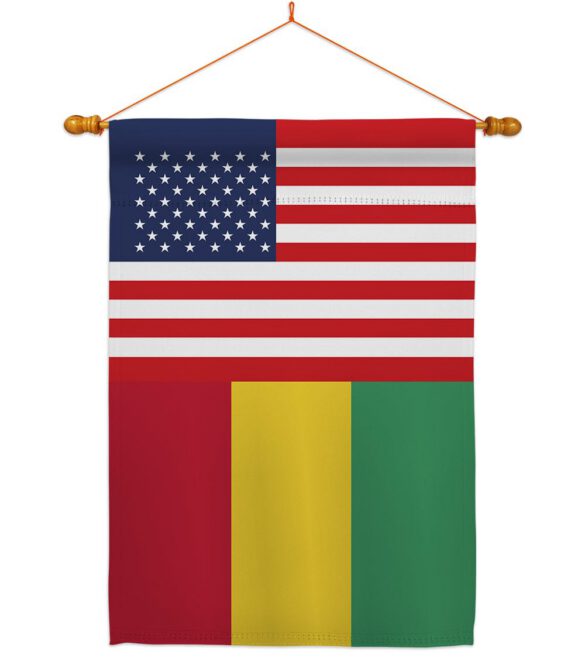 Guinea US Friendship - Nationality Flags of the World Vertical Impressions Decorative Flags HG140393 Made In USA - Image 10