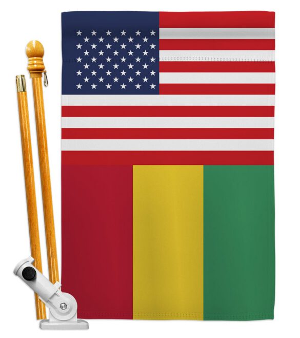 Guinea US Friendship - Nationality Flags of the World Vertical Impressions Decorative Flags HG140393 Made In USA - Image 5