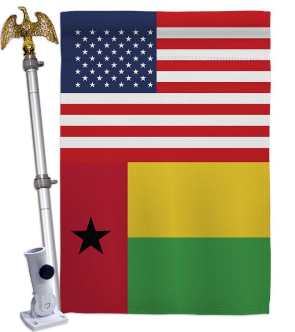 Guinea-Bissau US Friendship - Nationality Flags of the World Vertical Impressions Decorative Flags HG140394 Made In USA - Image 9