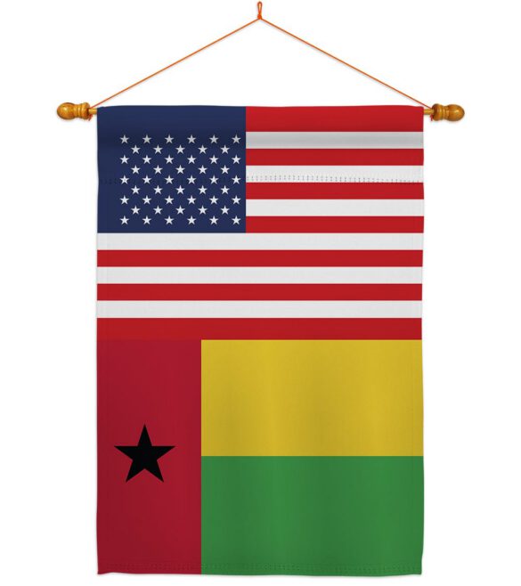 Guinea-Bissau US Friendship - Nationality Flags of the World Vertical Impressions Decorative Flags HG140394 Made In USA - Image 10