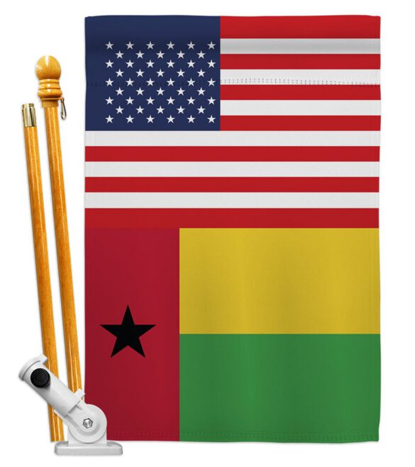 Guinea-Bissau US Friendship - Nationality Flags of the World Vertical Impressions Decorative Flags HG140394 Made In USA - Image 5