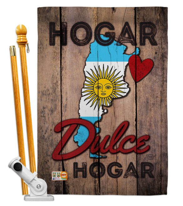 Country Argentina Hogar Dulce Hogar - Nationality Flags of the World Vertical Impressions Decorative Flags HG191163 Made In USA - Image 5