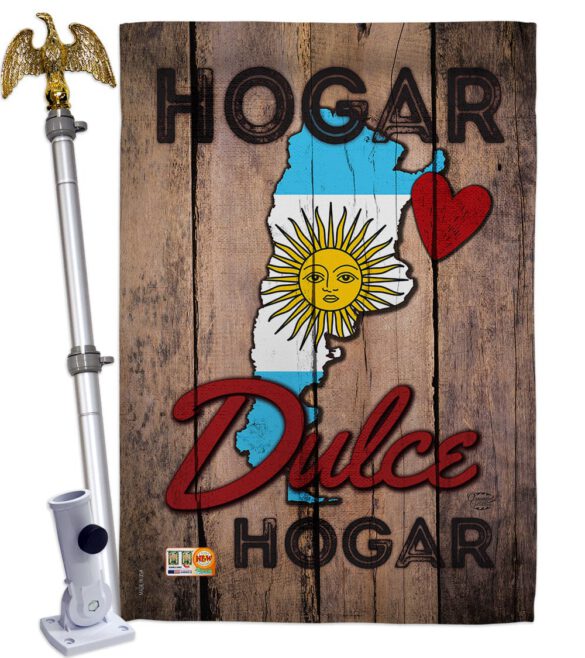 Country Argentina Hogar Dulce Hogar - Nationality Flags of the World Vertical Impressions Decorative Flags HG191163 Made In USA - Image 13