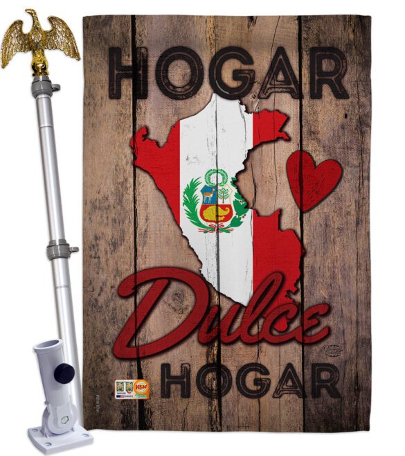 Country Peru Hogar Dulce Hogar - Nationality Flags of the World Vertical Impressions Decorative Flags HG191165 Made In USA - Image 13