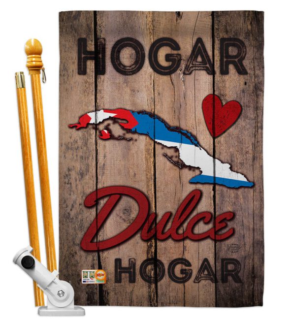 Country Cuba Hogar Dulce Hogar - Nationality Flags of the World Vertical Impressions Decorative Flags HG191167 Made In USA - Image 5