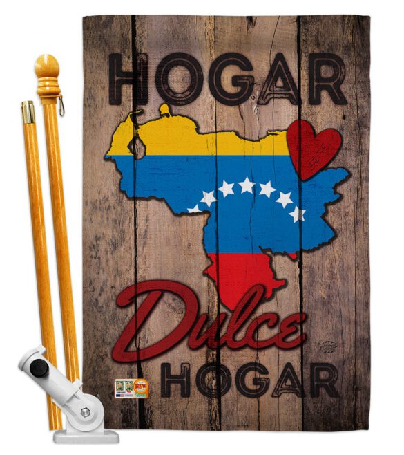 Country Venezuela Hogar Dulce Hogar - Nationality Flags of the World Vertical Impressions Decorative Flags HG191168 Made In USA - Image 5