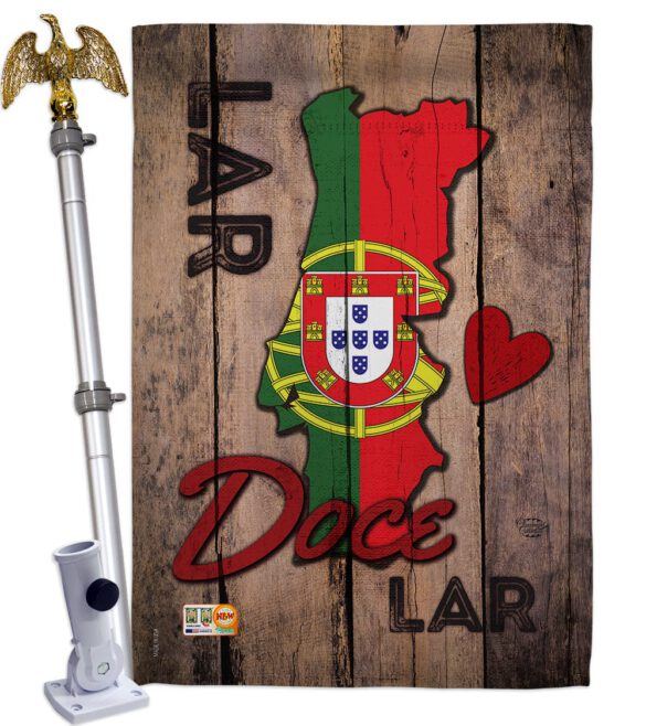 Country Porugal Lar Doce Lar - Nationality Flags of the World Vertical Impressions Decorative Flags HG192028 Made In USA - Image 13