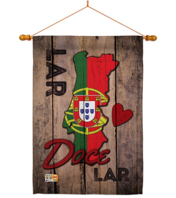Country Porugal Lar Doce Lar - Nationality Flags of the World Vertical Impressions Decorative Flags HG192028 Made In USA - Image 14
