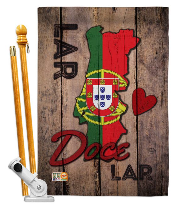 Country Porugal Lar Doce Lar - Nationality Flags of the World Vertical Impressions Decorative Flags HG192028 Made In USA - Image 5