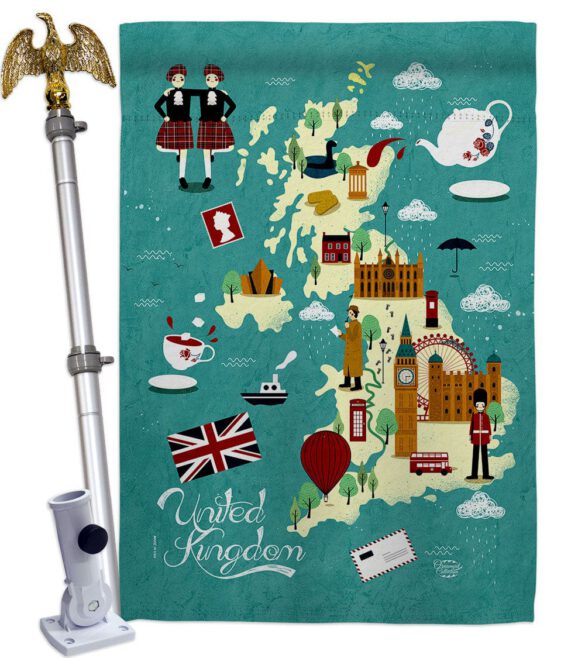 British Fun - Nationality Flags of the World Vertical Impressions Decorative Flags HG192527 Made In USA - Image 9